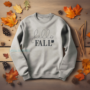 Gray Hello Fall sweatshirt