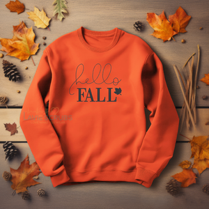 Orange Hello Fall sweatshirt